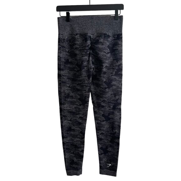 Gymshark Women Adapt Camo Seamless Leggings Black White Size Large High Waist - Picture 8 of 11